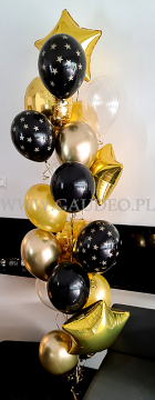 Balony helowe jako dekoracja na urodziny.