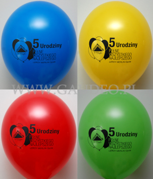 Kolorowe balony z nadrukiem dla Leroy Merlin.